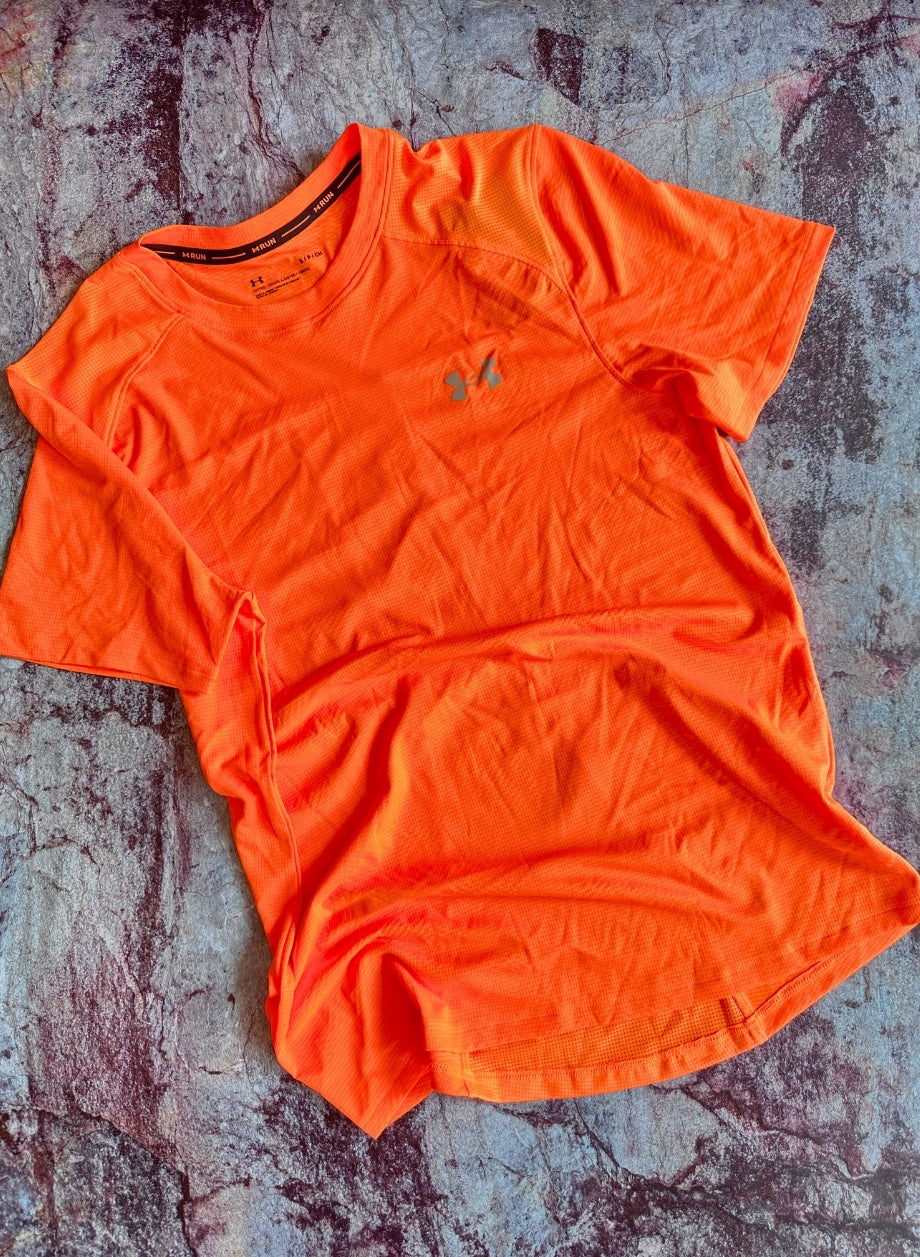 Playera Run Naranja Fosfo - Under Armound