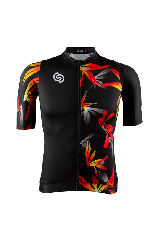 Jersey: Flores Negro Hombre